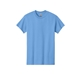 aerial view a carolina blue gildan(r) adult heavy cotton(tm) t - shirt, image 1 of 5