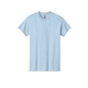 aerial view a light blue gildan(r) adult heavy cotton(tm) t - shirt, image 1 of 5