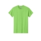 aerial view a lime gildan(r) adult heavy cotton(tm) t - shirt, image 1 of 5