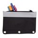 a black with grey pencil case