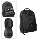 aerial view a black jetsett laptop backpack, image 1 of 2
