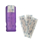 aerial view a translucent purple evans primary care(tm) bandage dispenser, image 1 of 2