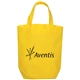 aerial view a yellow mini non woven tote, image 1 of 2