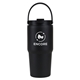 a black phoenix recycled stainless steel flip straw tumbler