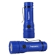 aerial view a royal blue renew lite rechargeable flashlight, image 1 of 2