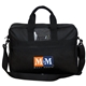 aerial view a black non woven business bag 120 gram polypropylene, image 1 of 2