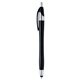 a black with blue ink hub javalina(r) metallic stylus pen