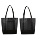 aerial view a all black day tripper non - woven yacht tote, image 1 of 4