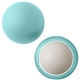 aerial view a light teal with vanilla mixie comfort lip moisturizer, image 1 of 2