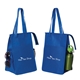 aerial view a royal blue thornhill chill non woven insulated cooler bag, image 1 of 2