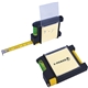 aerial view a black multi - purpose tape measure, image 1 of 2