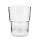 aerial view a clear sip stack glass, image 1 of 2