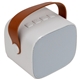 aerial view a white-brown origaudio terratone(tm) wireless speaker, image 1 of 3