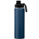 aerial view a navy blue 302 alaska - 25 oz stainless steel double wall water bottle, image 1 of 2