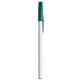 aerial view a green 3415 superball stick pen with hybrid ink, image 1 of 2