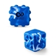 aerial view a swirl royal push pop bubble cube fidget sensory toy, image 1 of 5