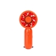 aerial view a orange breezemate type - c mini fan, image 1 of 6