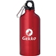 aerial view a recycled red lil shorty aluminum sport bottle - 17 oz, image 1 of 2