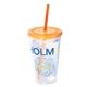 aerial view a group of 500 ml. (17 fl. oz) double walled tumbler with straw, image 3 of 7