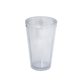 aerial view a group of 500 ml. (17 fl. oz) double walled tumbler with straw, image 5 of 7