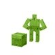 aerial view a green areaware capsule cubebot micro, image 1 of 2