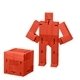 aerial view a red areaware capsule cubebot small, image 1 of 2