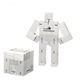 aerial view a white areaware capsule cubebot small, image 1 of 2