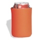 aerial view a orange folding foam can cooler sleeve, image 1 of 4