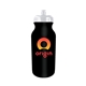 a black bottle & white lid 20 oz value cycle bottle, full color digital