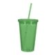 Promotional 16 Oz Double Wall Acrylic Tumbler With Straw