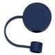 aerial view a navy blue flip n sip silicone straw cap for 40 oz tumblers, image 1 of 3