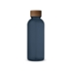 aerial view a pacific blue econscious 22 oz hydration bottle with bamboo lid, image 1 of 4