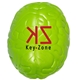 aerial view a green-lime brain stress ball squeezie, image 1 of 2