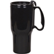 aerial view a black 21 oz sportster mug, image 1 of 2