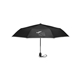 aerial view a black auto - open reflective trim umbrella, image 1 of 4