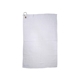 aerial view a white deluxe hemmed golf towel - colors, image 1 of 2