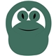 a dark green 342 frog pop - up sun visor