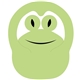 a lime green 367 frog pop - up sun visor