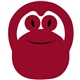 a maroon 202 frog pop - up sun visor