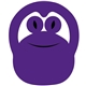 a purple 2597 frog pop - up sun visor