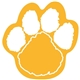 a athletic gold 115 foam paw cheering waver for stadiums