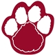 a maroon 202 foam paw cheering waver for stadiums