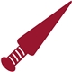a maroon 202 novelty foam dagger for events
