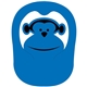 a blue 300 monkey popup visor