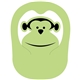 a lime green 367 monkey popup visor