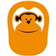 a orange 021 monkey popup visor