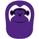a purple 2597 monkey popup visor