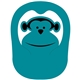 a teal 321 monkey popup visor