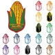 a group of promotional corn - shaped foam mitt