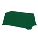 a hunter green 4- sided throw style table covers table throws (one color print) / fits 6 ft table